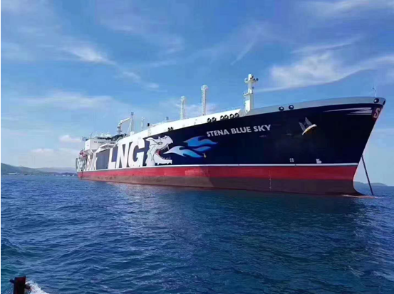 LNG運(yùn)輸船-STENA BLUE SKY靠泊斯奧舟山LNG接收站 LNG運(yùn)輸船-STENA BLUE SKY靠泊斯奧舟山LNG接收站